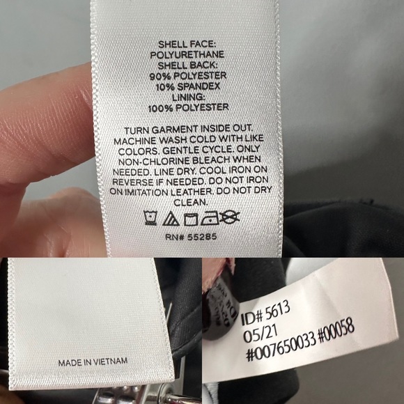 Express Faux Leather Belted Mini Skirt in Pitch Black NEW - Picture 9 of 10